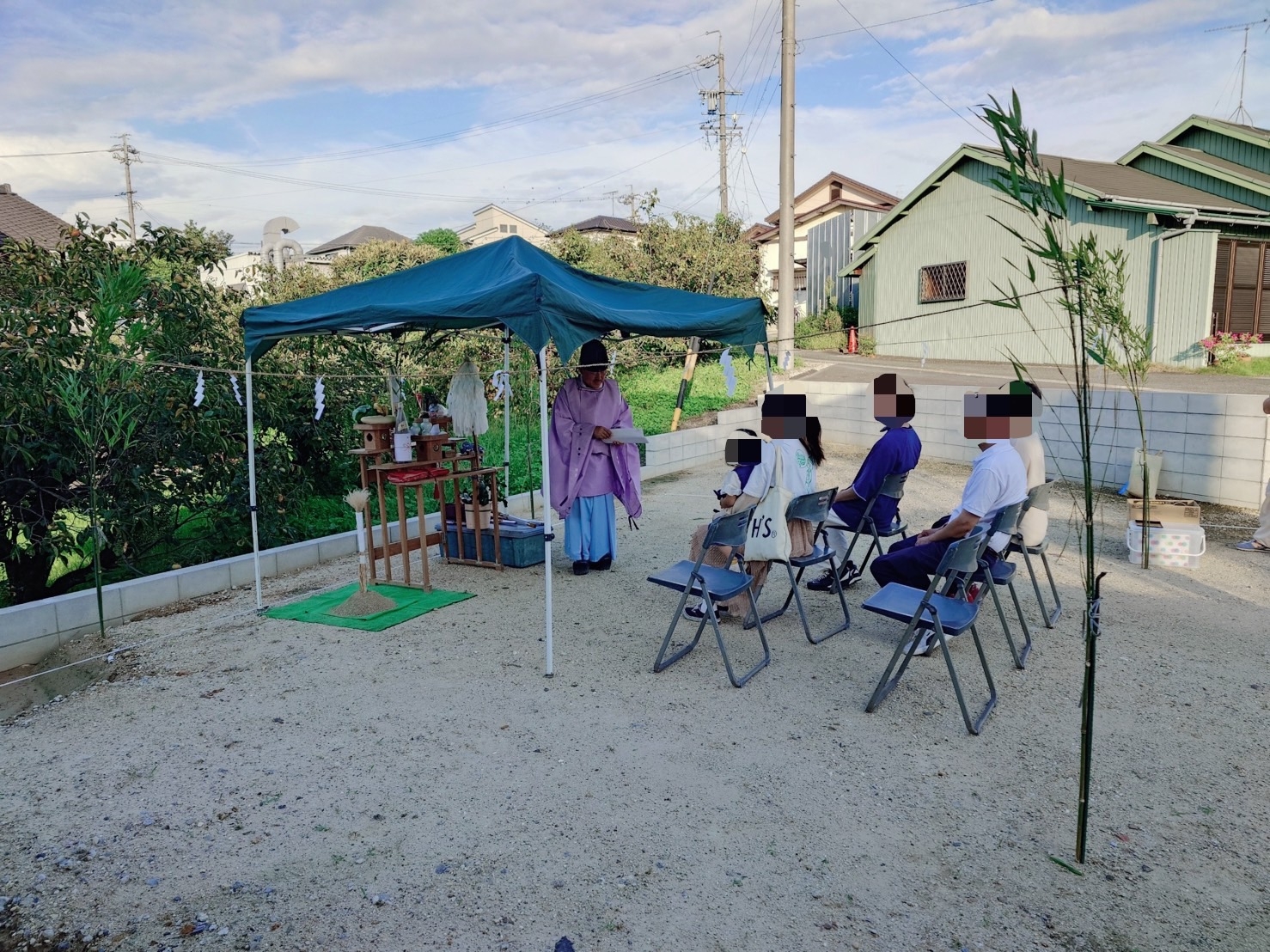 地鎮祭を行いました。　東海市の注文住宅・長期優良住宅（U様邸）